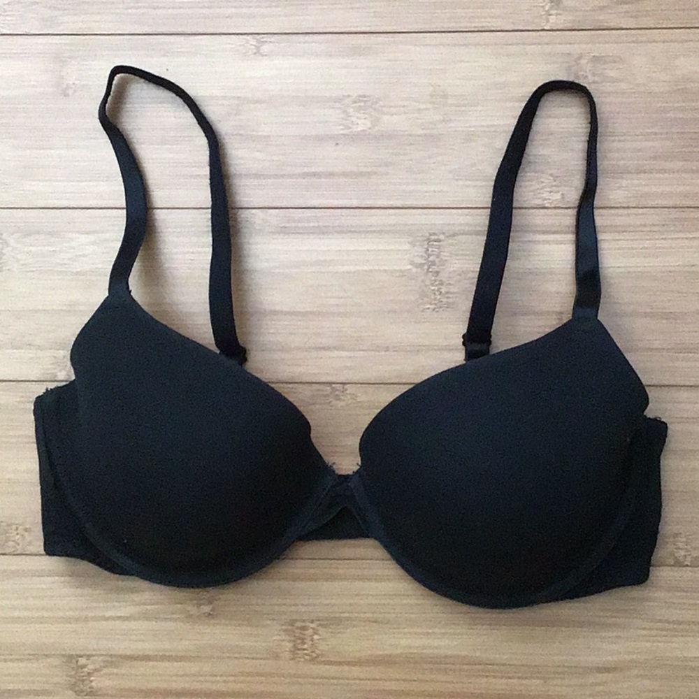 PINK Black Everywhere Demi Size 34D